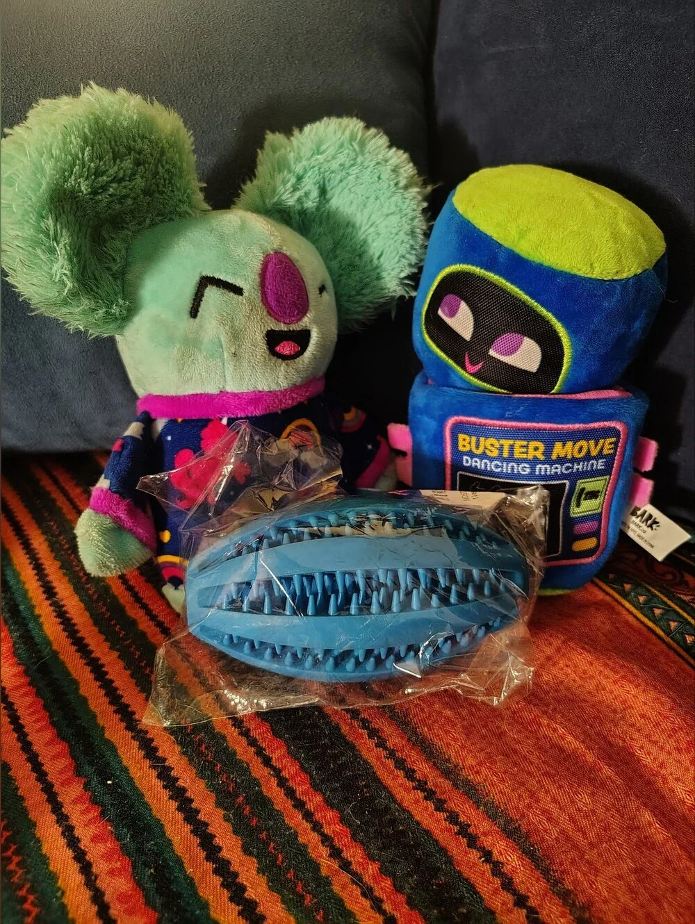 NWT BarkBox Dog Toy Lot of 3 - Slobber Party Koala, Buster Move & Treat Football